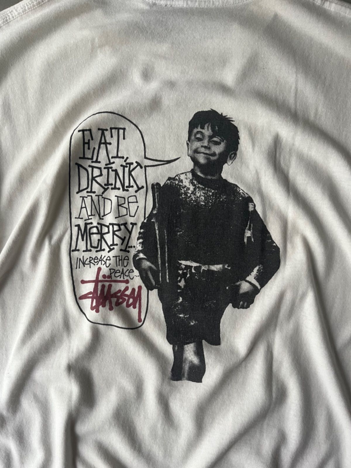 80s old stussy kids photo T-shirt 黒タグ 初期 チャイルド 80s old stussy kids photo T-shirt 黒タグ 初期 チャイルド