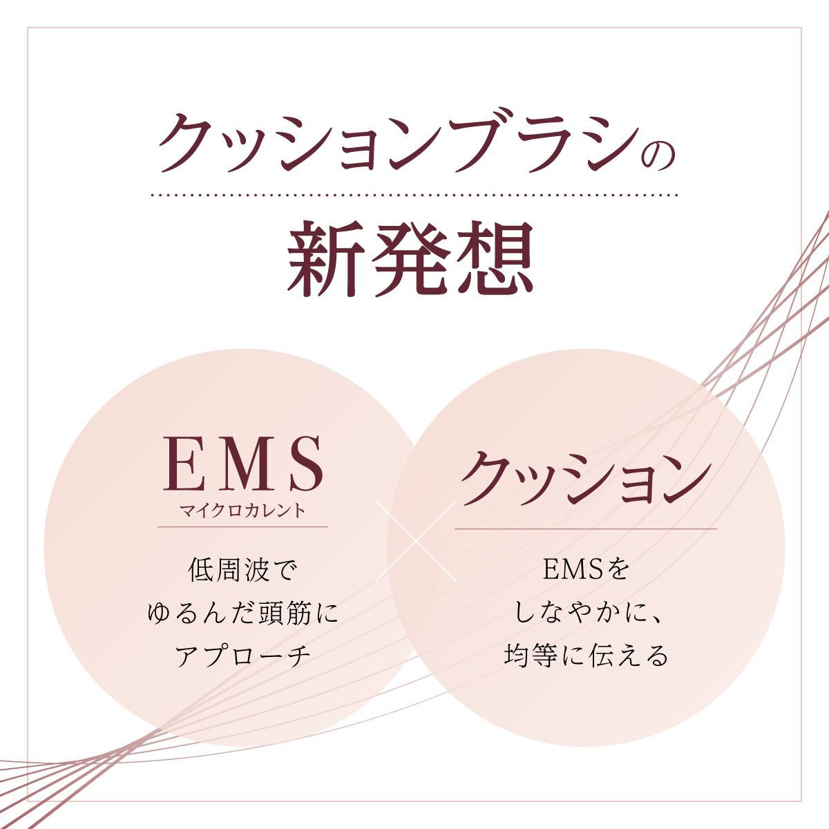 WAVEWAVE EMSブラッシュエアー 1個 ヘアブラシ 頭皮ブラシ EMS コーティング LED 髪ツヤ USB 持ち運び ヘッド ...