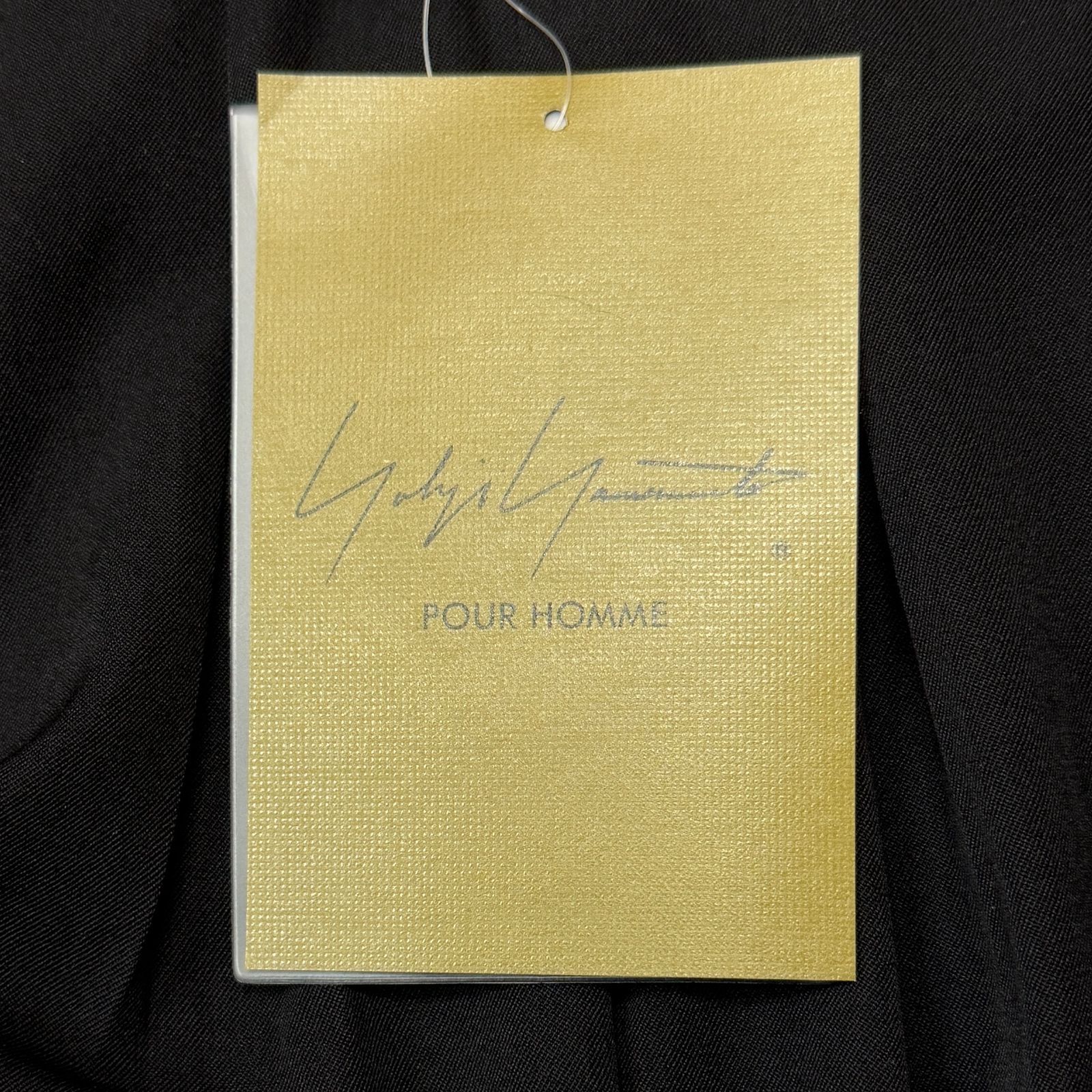 参考上代85800円 未使用品 Yohji Yamamoto POUR HOMME WOOL GABARDINE 12 TUCKS PANTS ウールギャバジン12タックパンツ イージーパンツ ヨウジヤマモトプールオム HL-P07-100 ブラック 3 Yohji Yamamoto POUR HOMME×NEIGHBORHOOD®Collaborate Collection