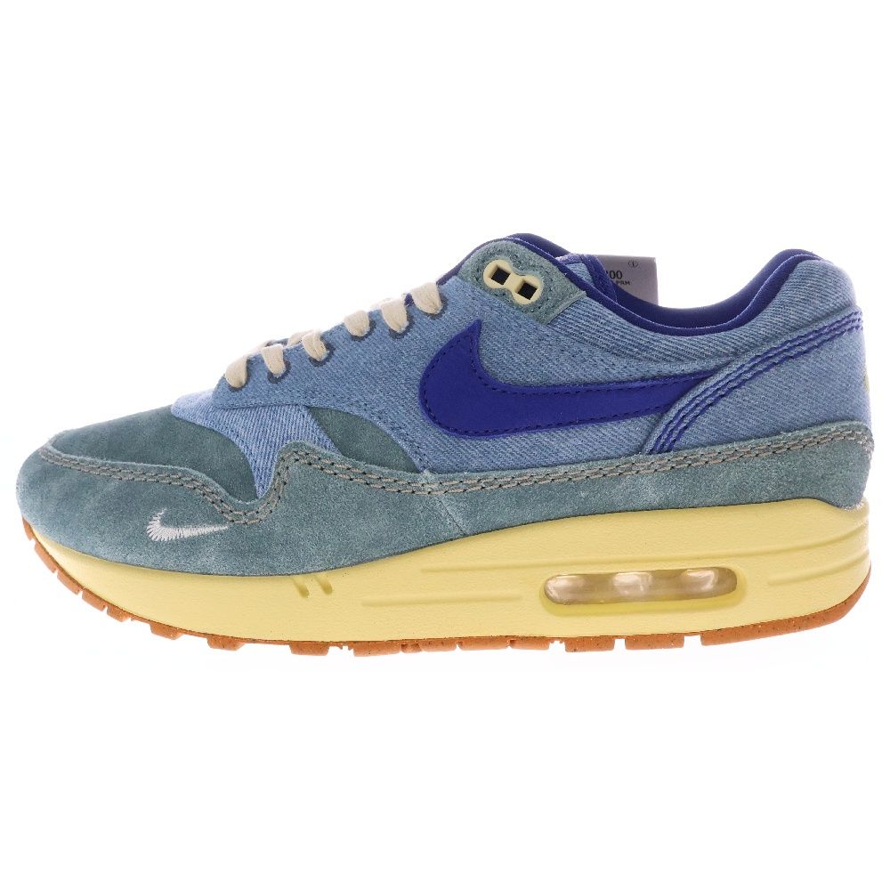 NIKE (ナイキ) AIR MAX 1 PRM DIRTY DENIM エアマックス1 ダーティーデニム ローカットスニーカー ブルー/イエロー US9/27cm DV3050-300