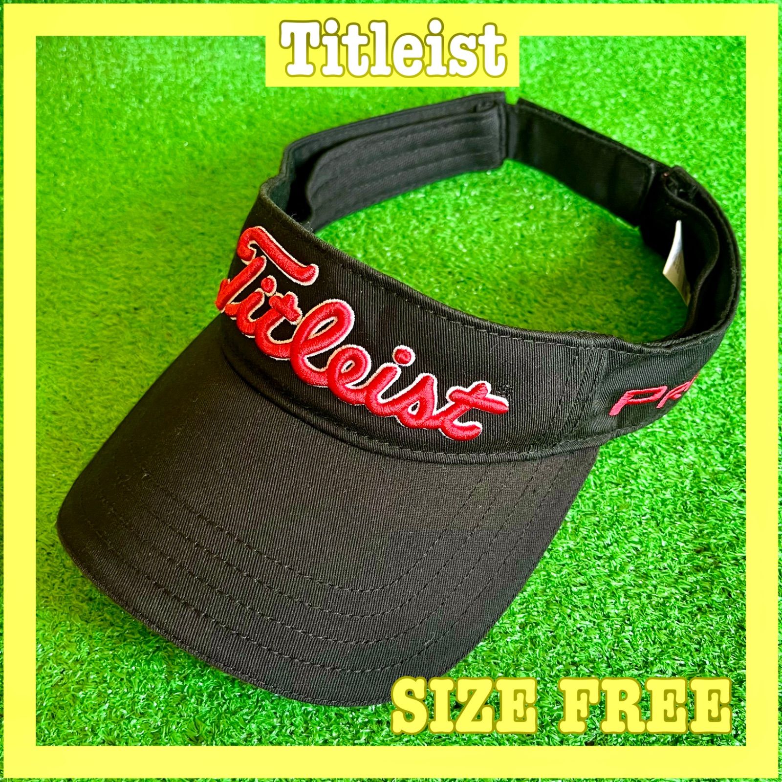 Titleist - ☆Titleist golf☆タイトリスト韓国　リボンバイザー ピンク☆Titleist golf☆タイトリスト韓国リボンバイザー