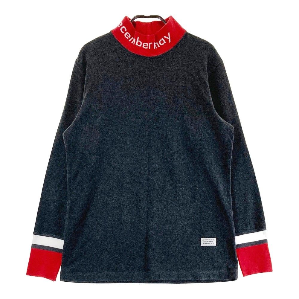 サイズ：L DECEMBERMAY ディセンバーメイ  ハイネック 長袖Tシャツ  グレー系 [240101451034] ゴルフウェア メンズ ストスト サイズ：L DECEMBERMAY ディセンバーメイ ハイネック 長袖T