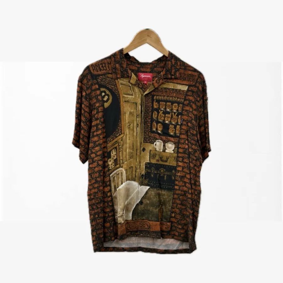 68. SUPREME × Martin Wong 19FW Secret World Rayon S/S Shirt M 
