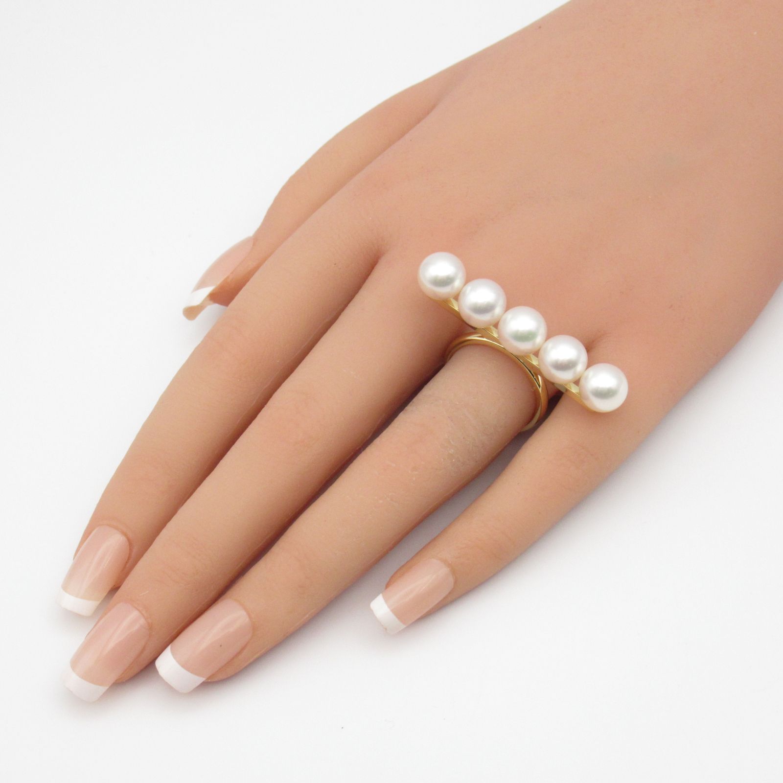 TASAKI タサキ バランス シグネチャーリング サクラゴールド　5Pパール TASAKI タサキ バランス シグネチャーリング サクラゴールド 5Pパール