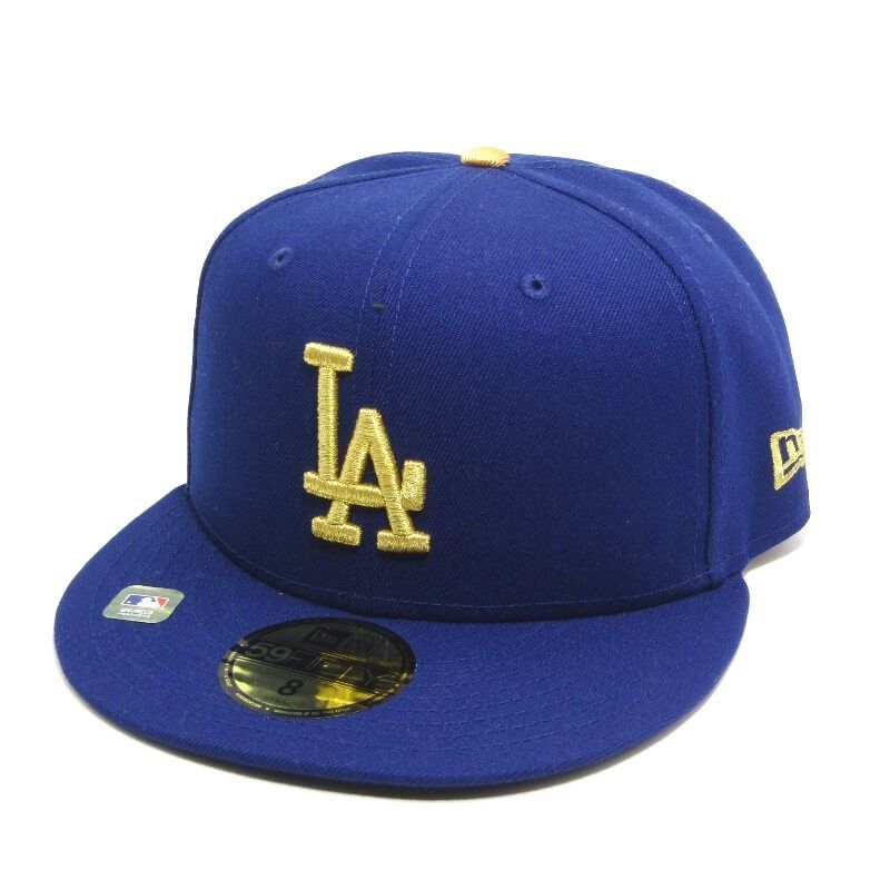 NEW ERA ニューエラ ベースボールキャップ LA ロサンゼルス ドジャース MLB G Collection ロイヤルブルー ゴールド 8 28009815