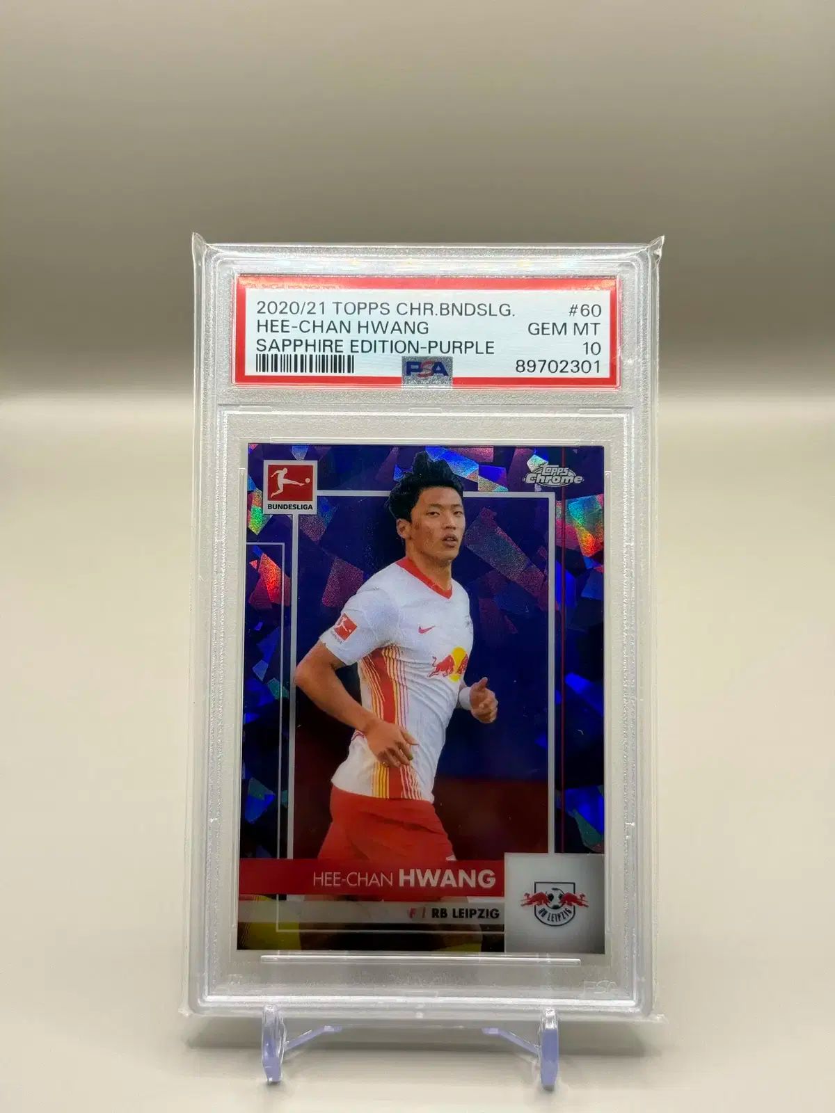 Hwang Hee-chan ファン ヒチャン トップスクロム ブンデスリーガ パープル 25 psa10