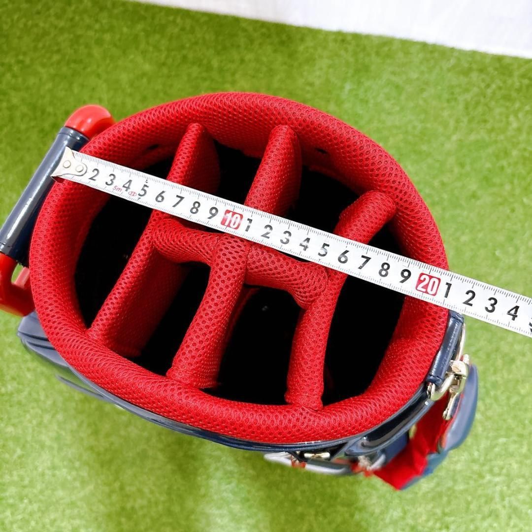 廃盤 希少 ミニーマウス キャディバッグ キャスター付 合皮 エナメル