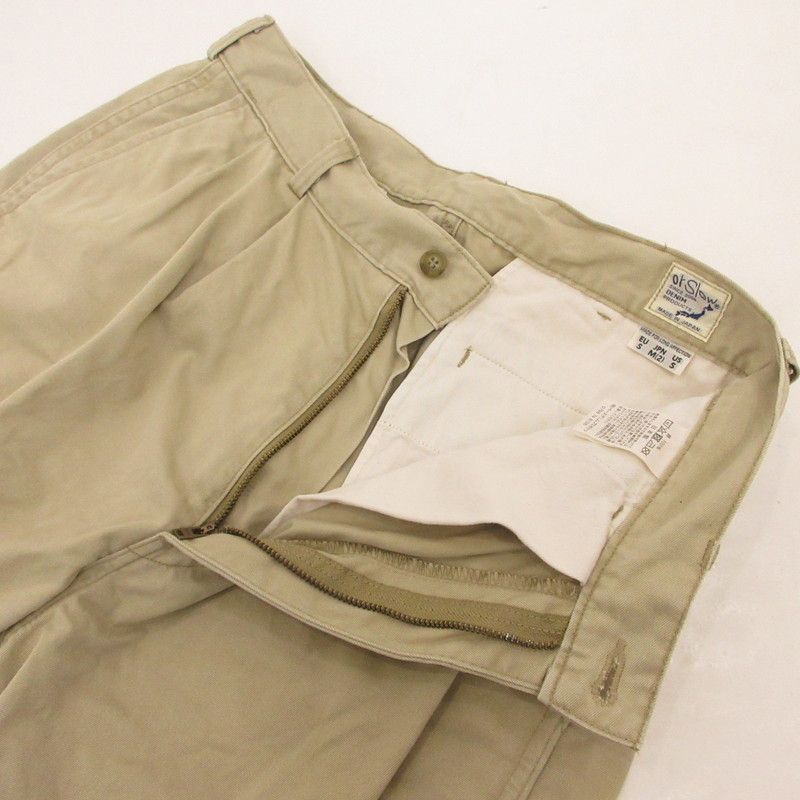 orslow ベージュ チノパン 姫路東店】 中古 orSlow | オアスロウ チノパンツ Two Tuck Wide