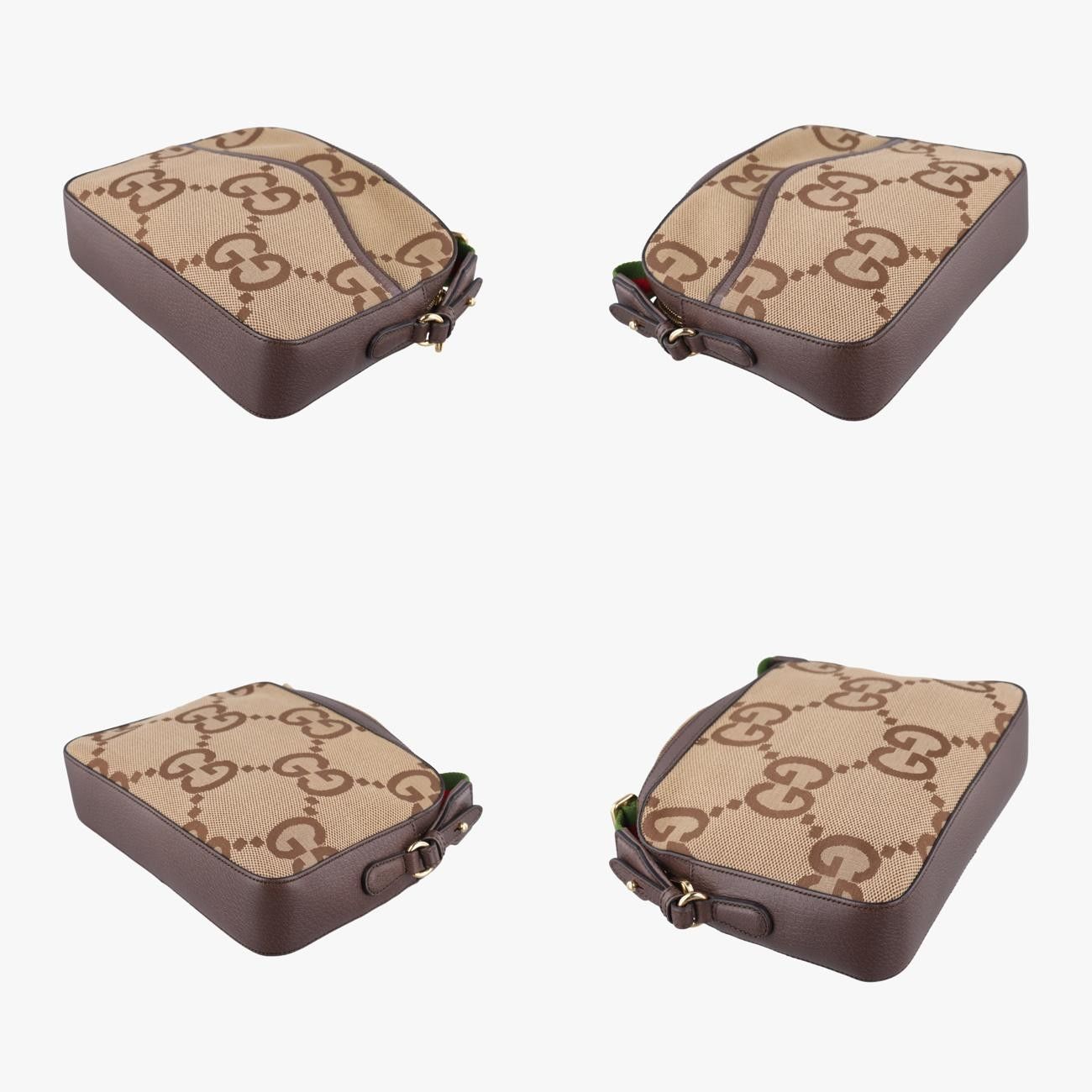 グッチGucciジャンボGG メッセンジャーブラウンキャンバス