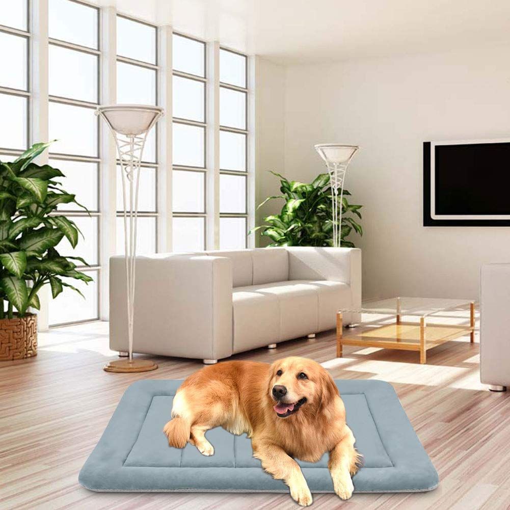 新着商品滑り止め 通年使えるダークグリーン 掃除しやすい 犬ベッドクッション 大型犬 洗える ペットベッド L 犬マット ペットマット Dog  Hero