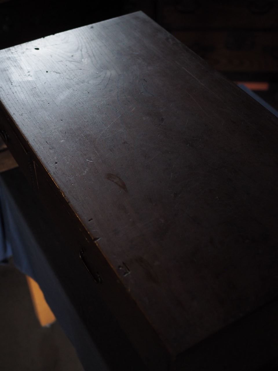 天板欅材アンティーク書斎机 明治時代 古録展 品番F4505 MARWIL-DEMENAGEMENTS_CH