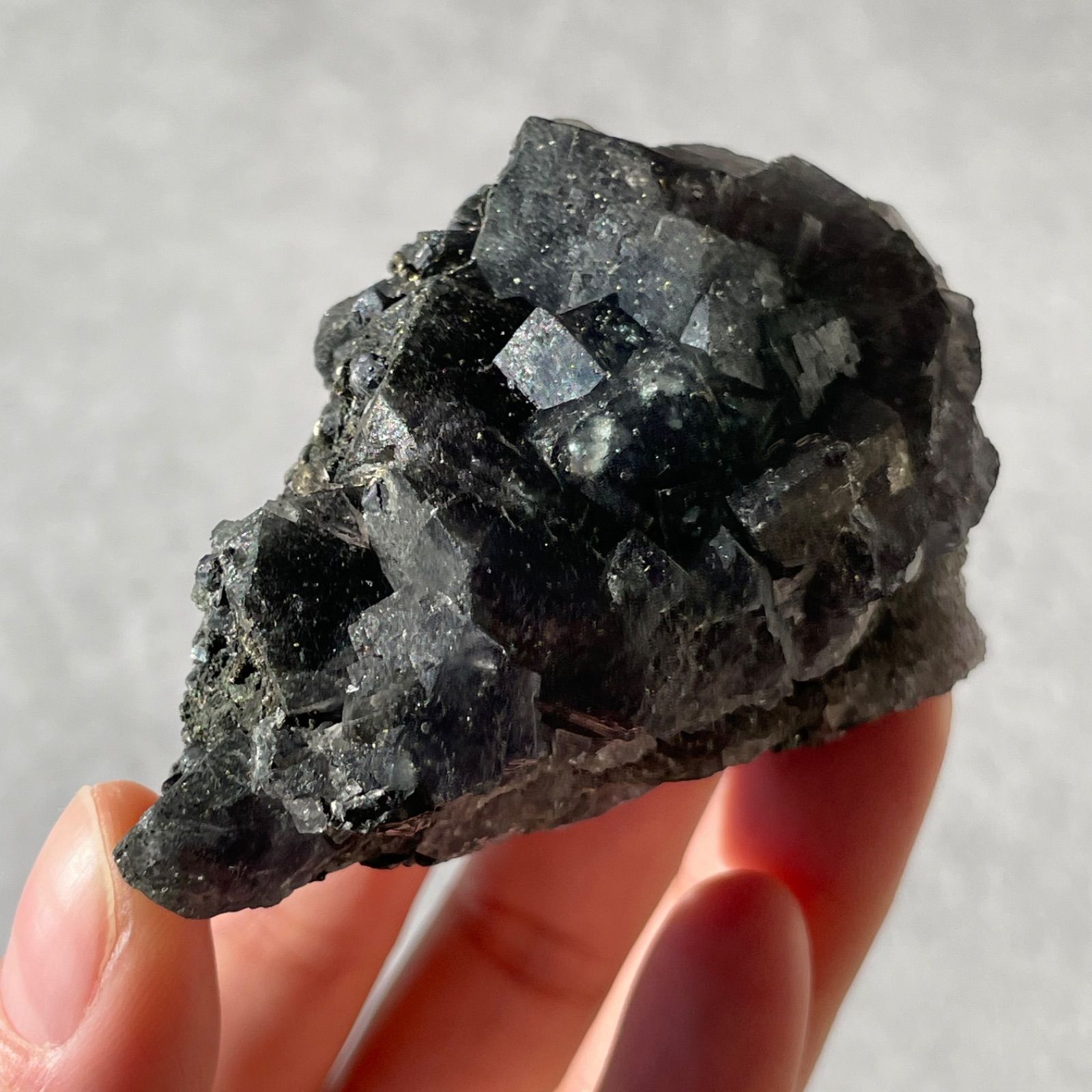 ナイジェリア産♦︎Fluorite フローライト|パイライト共生|原石|天然石