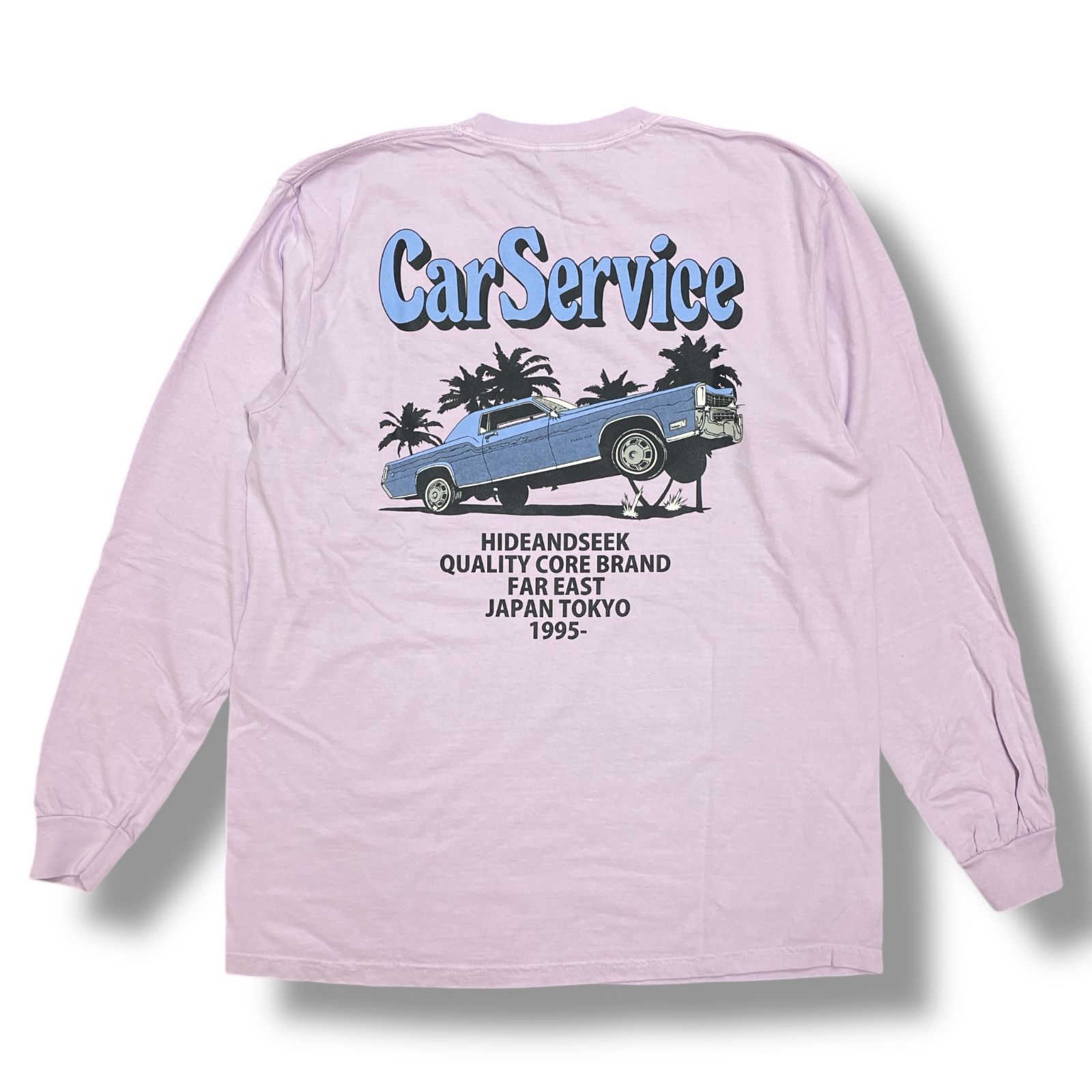 参考上代10780円 未使用品 Hide and Seek × CarService L/S Tee