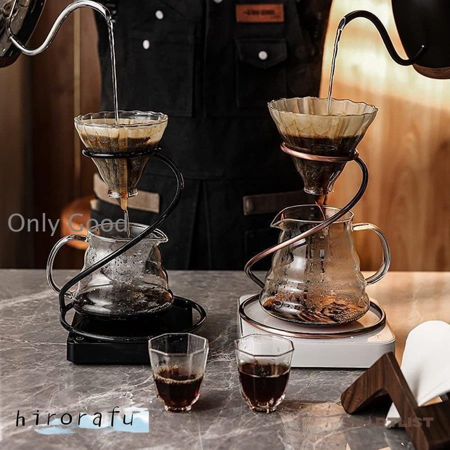 コーヒードリップセットにコーヒーサーバー ガラス透過 コーヒー