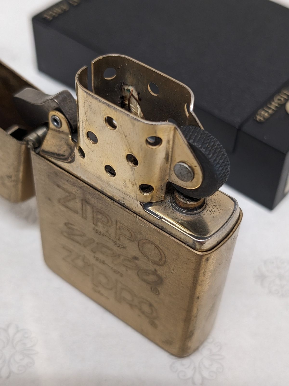 Zippo ジッポー◎ Zippoロゴ SOLID コレクション BRASS 歴代ロゴ
