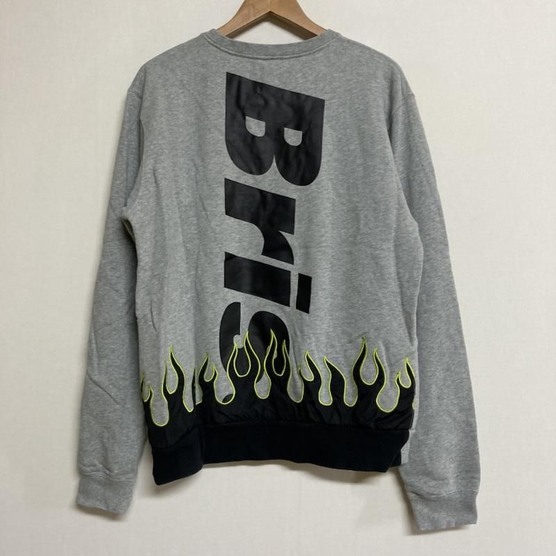 F.C.Real Bristol エフシーレアルブリストル トレーナー 長袖 F.C.Real Bristol FIRE FLAME BIG LOGO CREW NECK SWEAT 長袖 トレーナー FCRB-190055