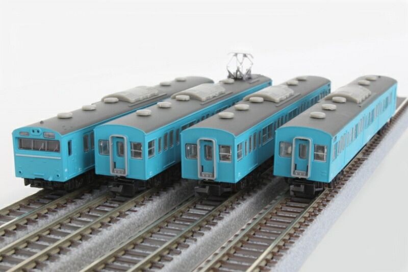 国鉄103系 スカイブルー京浜東北線タイプ 4両基本セット 【ロクハン T022-1 鉄道模型 Zゲージ】