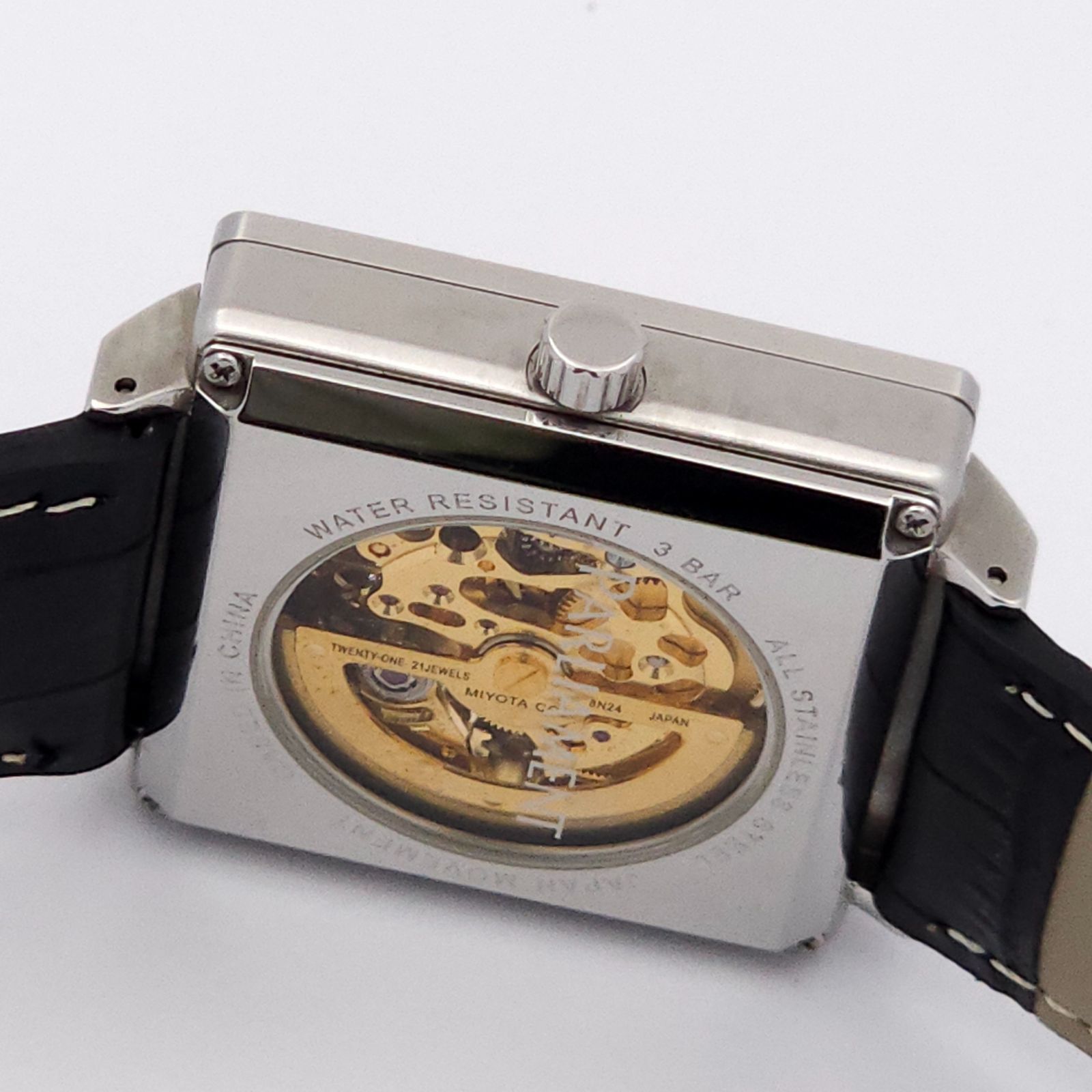 ◆PARLIAMENT　クオーツ腕時計　男性用　(MIYOTA GP03) PARLIAMENT パーラメント 自動巻 腕時計 裏スケ 中古 PARLIAMENT