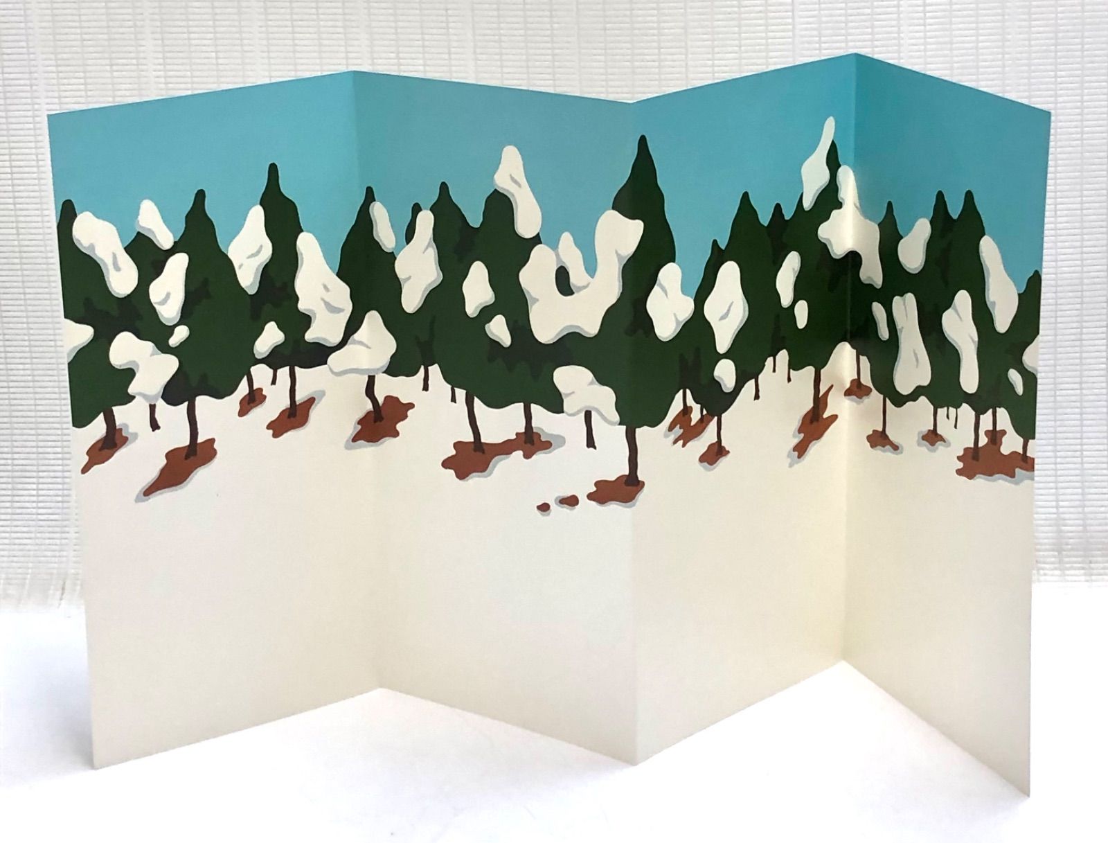 松尾たいこ BYO-BU E 屏風絵 アート作品 春＆冬セット 18705202 配送