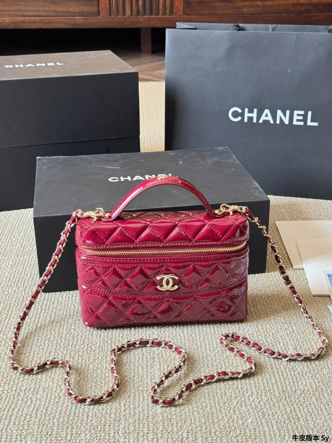 今日特価】Chanel 25C ハンドルボックスバッグ メイクバッグ-WTO輸入1
