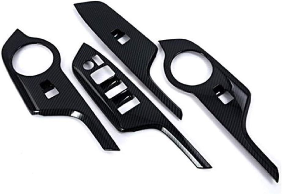 トヨタ C-HR 専用 内装 パーツ  ウィンドウ スイッチ カバー インテリア パネル ドレスアップ カスタム アクセサリー  CHR ZYX10 NGX50 全グレード対応 社外品（カーボン柄）