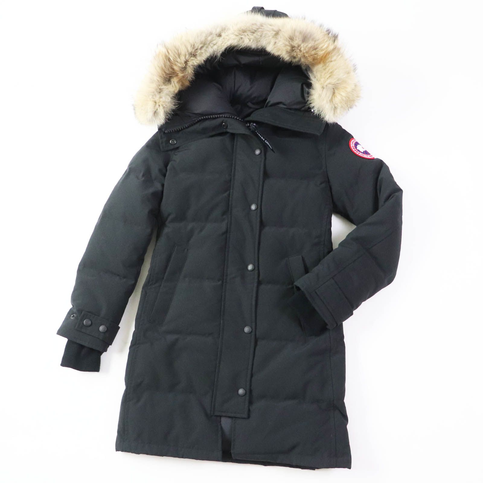 美品◎CANADA GOOSE カナダグース 2302 MACKENZIE PARKA マッケンジーパーカ ワッペン付き ダウンコート ブラック  2XS 正規品 レディース - メルカリ