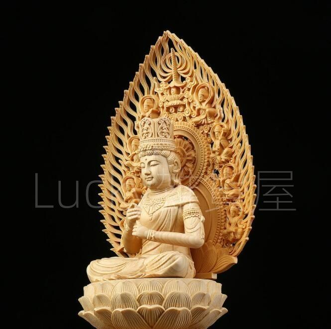 総ケヤキ材　仏教工芸品　木彫仏像　最高級品　仏師手仕上げ品　大元帥明王立像 総ケヤキ材 仏教工芸品 木彫仏像 最高級品 仏師手仕上げ品