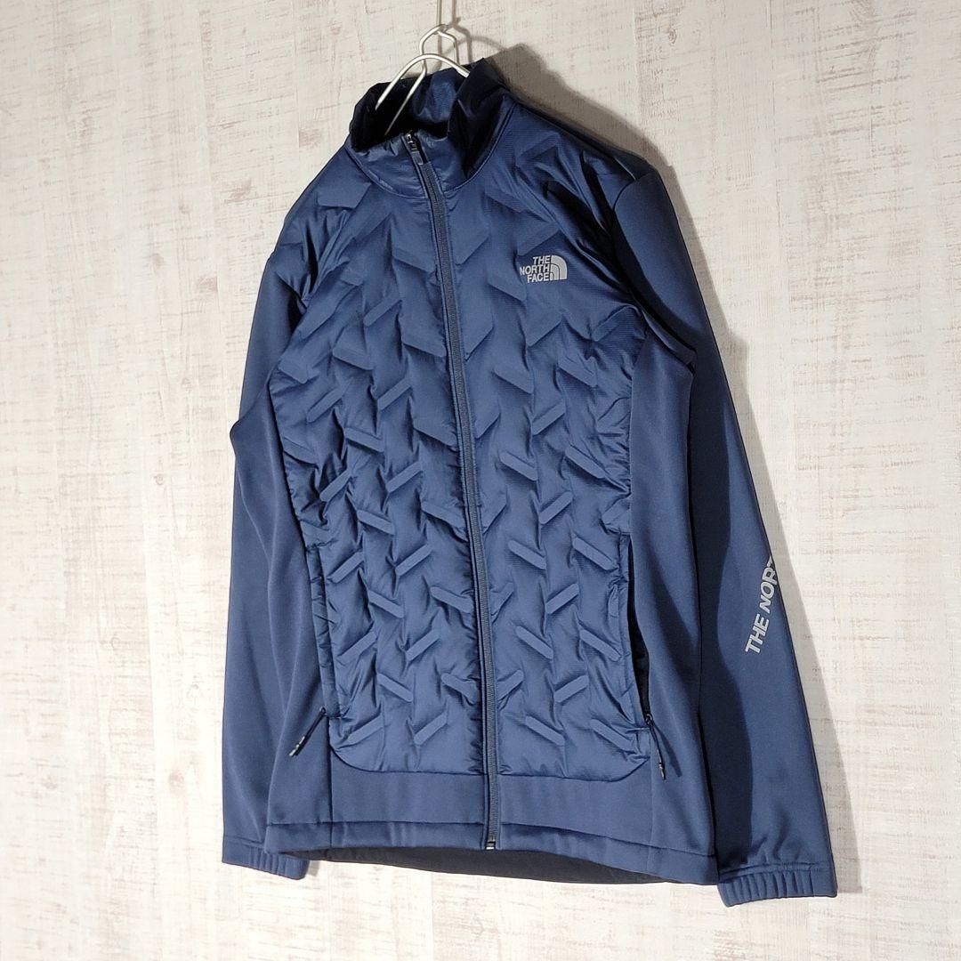 ノースフェイス M 中綿 キルティング ジャケット 袖ロゴ 裏起毛