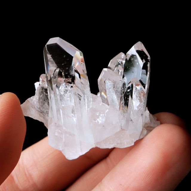 天然 水晶 クラスター 24g ブラジル ゼッカ産 透明感が美しい ゼッカ