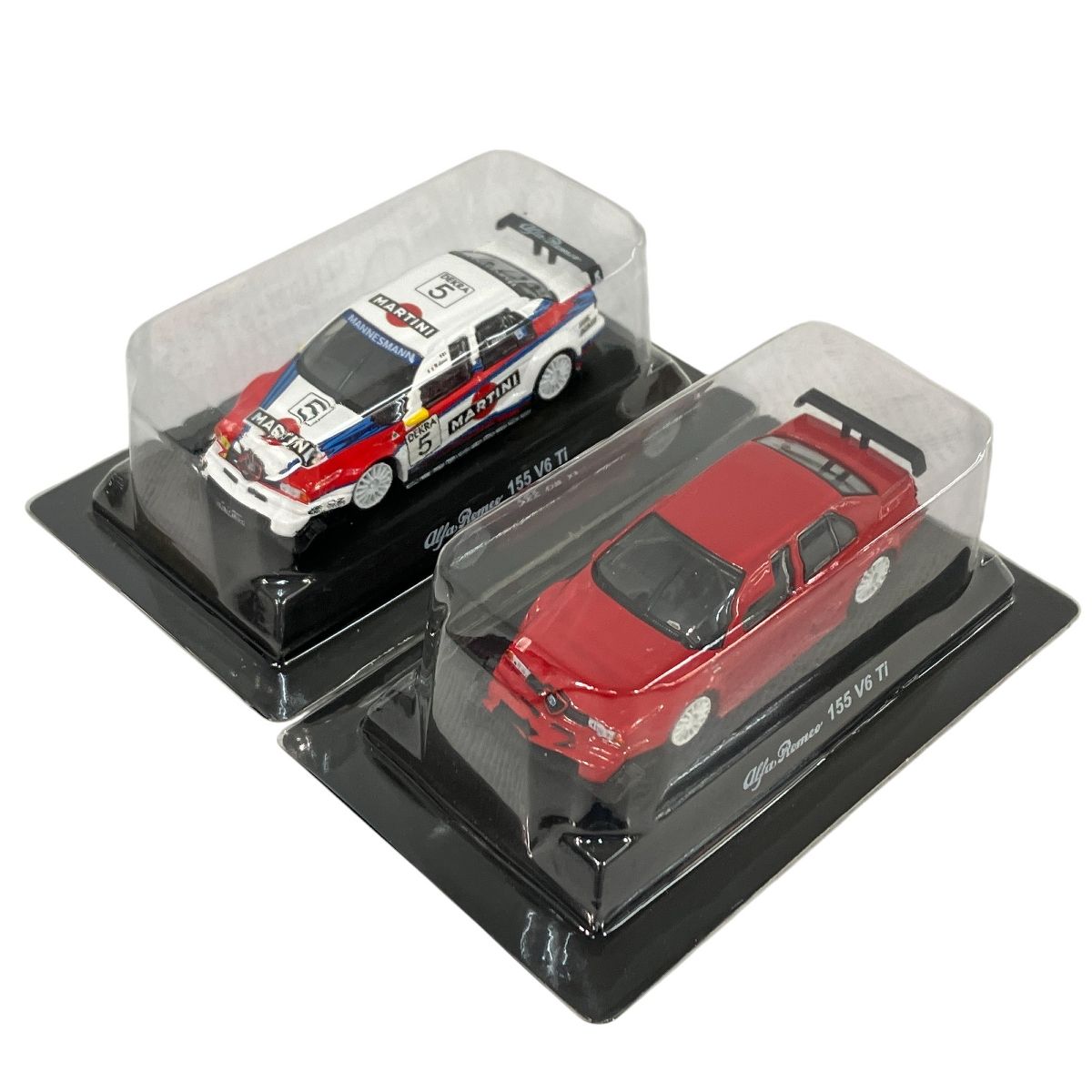 京商1/64 アルファロメオ　155 V6 TI DTM94 3台セット ミニカー アルファロメオ 155 V6TI レッド 京商 1/64【中古品