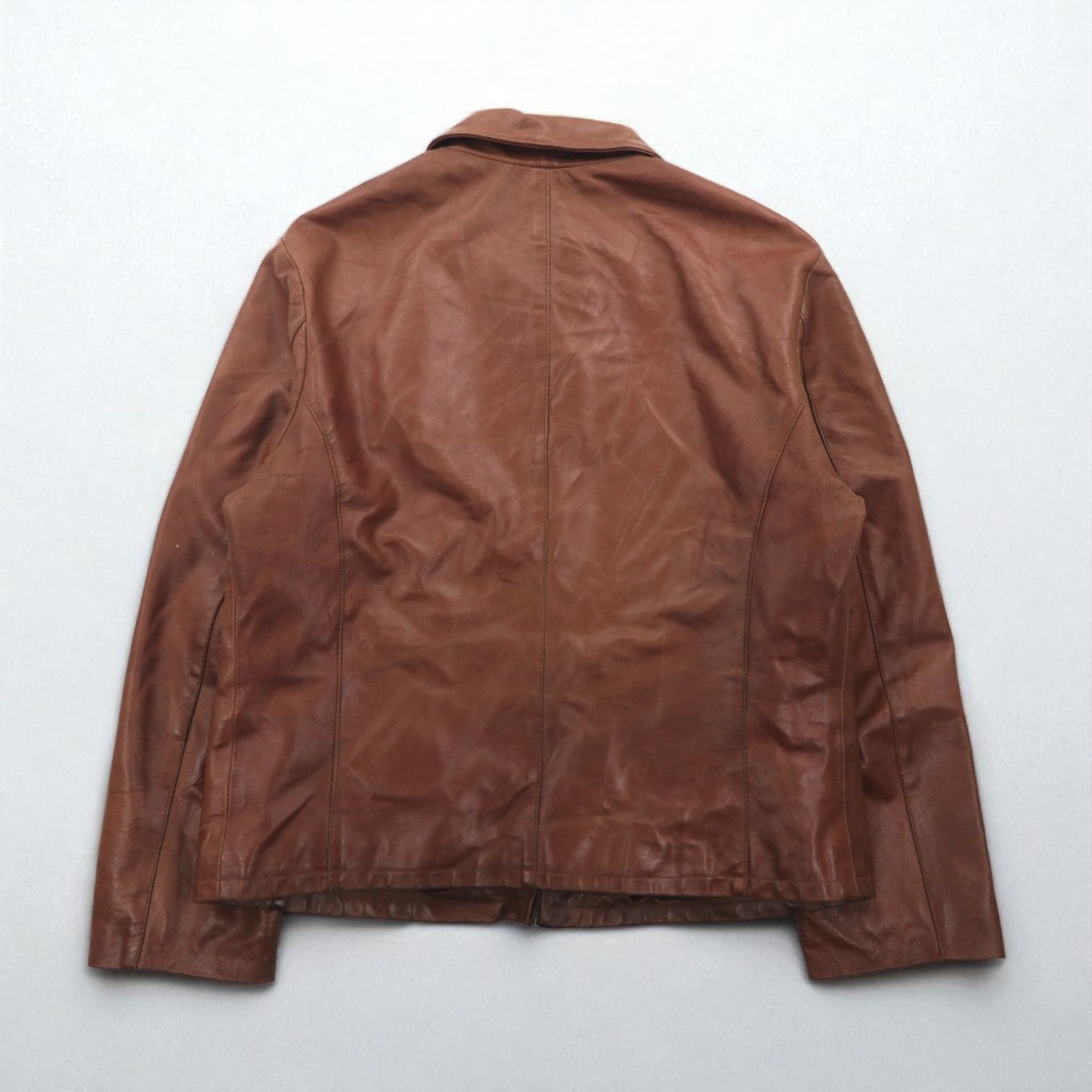 VINTAGE イタリア製 ライダースジャケット レザージャケット XL