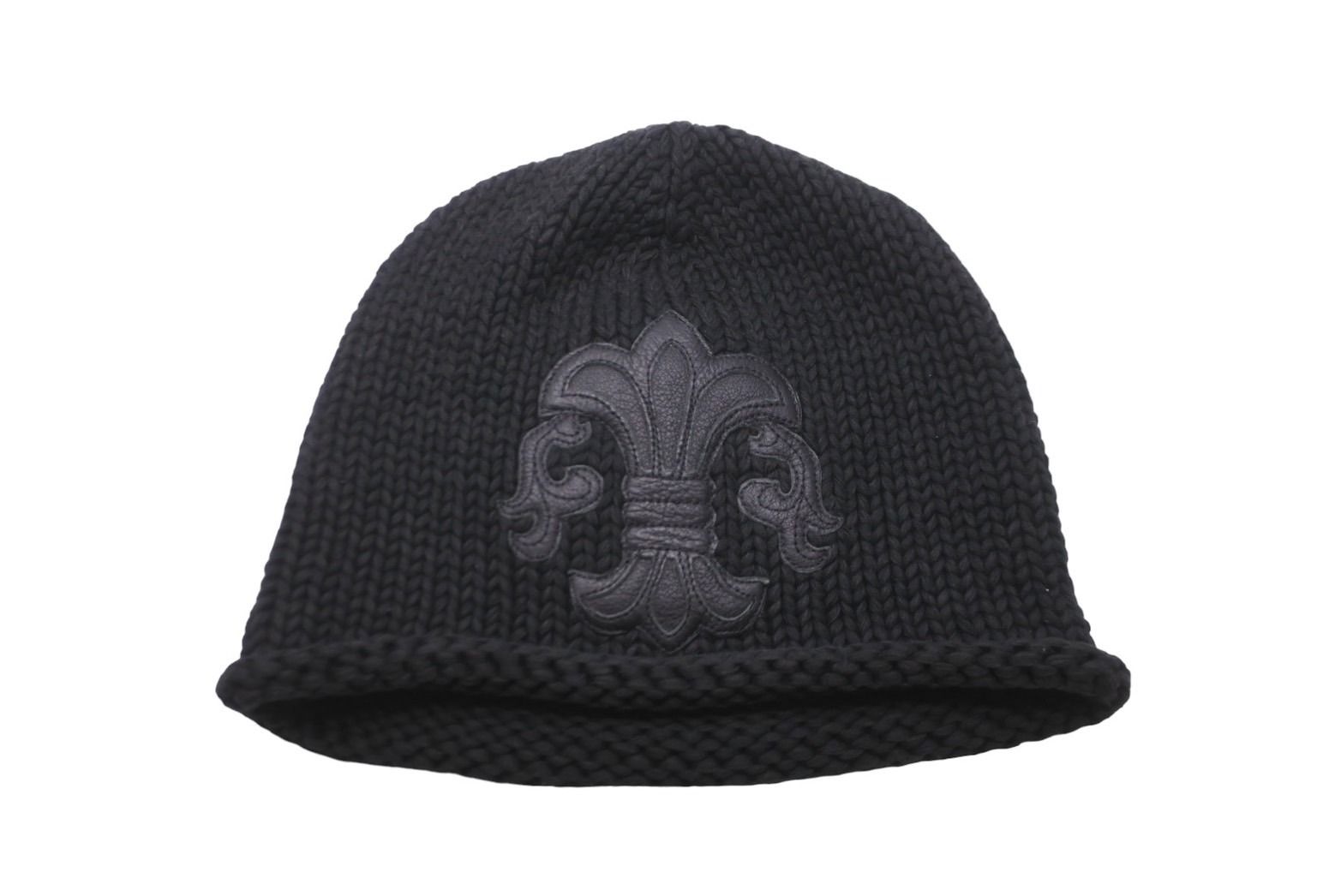 極美品 CHROME HEARTS クロムハーツ ビーニー ニットキャップ コットン