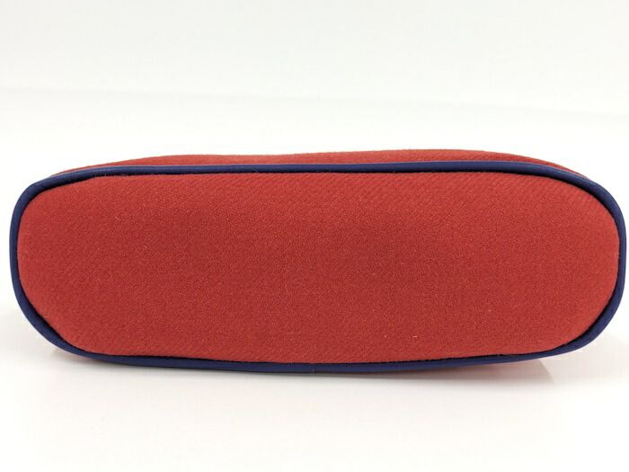 HERMES ボリードポーチ20 キャンバス レッド系 HERMES エルメス ポーチ  