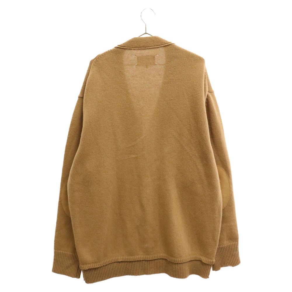 Maison Margiela (メゾンマルジェラ) 22AW Elbow Patch Knit Cardigan エルボーパッチニットカーディガン  SI1GP0003 S18064 ベージュ - メルカリ