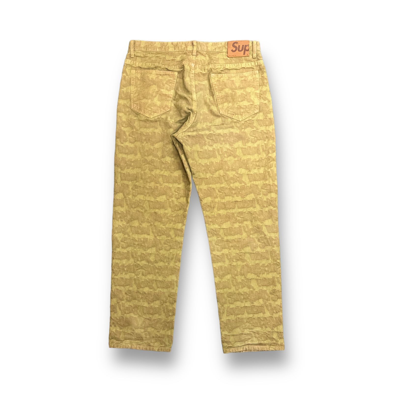 Supreme 22SS Fat Tip Jacquard Regular Jean ファットティップ 