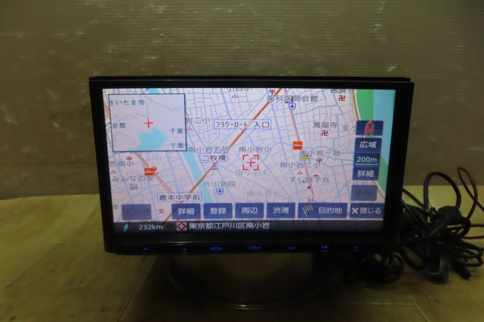 付 F4077 ケンウッド MDV-D304 メモリーナビ 地図2016年 地デジTVワンセグ内蔵 CD再生OK 配線セット付