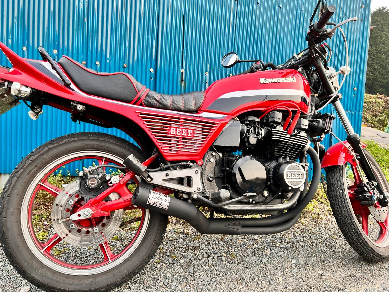 REDSTAGE Z400GP 手曲げ 集合管 ショート管 疾風 ハヤテ