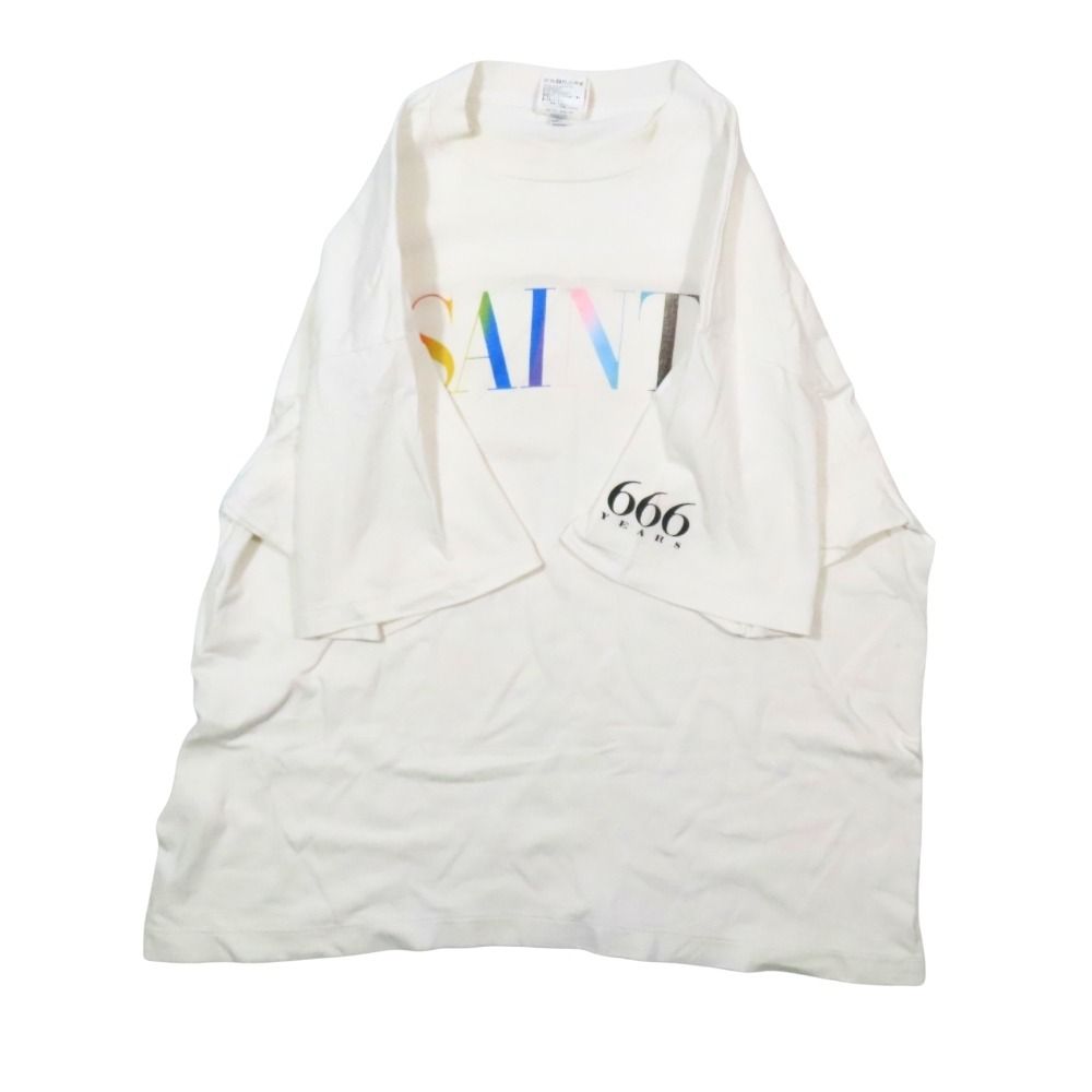 SAINT SAINT MICHAEL レインボーロゴTシャツ Lサイズ M×××××× -