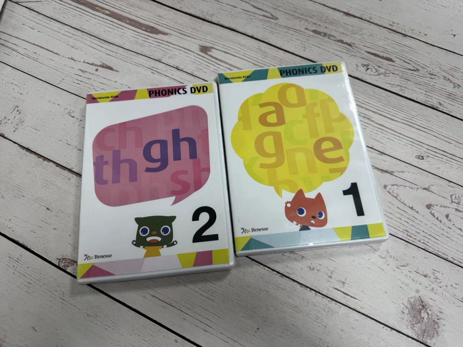 ワールドワイドキッズ DVD CD フルセット&フォニックスDVD
