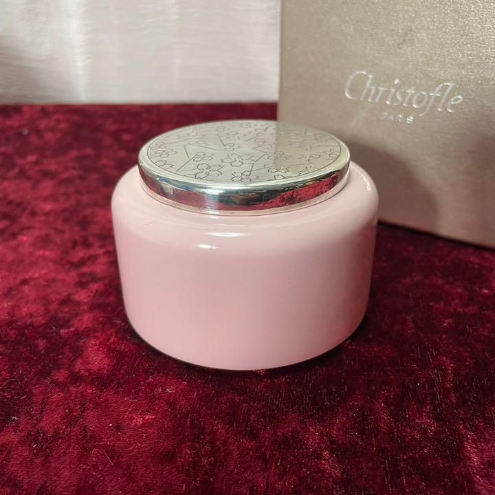 christofle クリストフル nendo 桜モチーフ 陶器 小物入れ ケース
