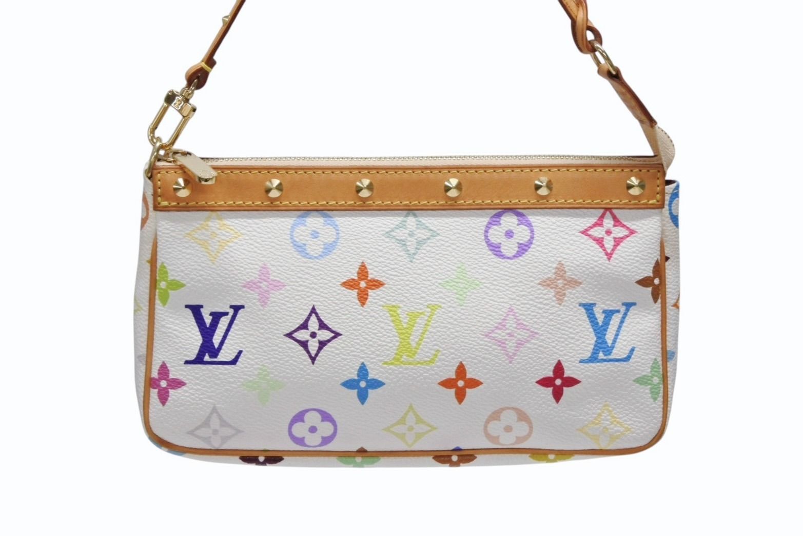 LOUIS VUITTON ルイヴィトン ポシェット アクセソワール アクセサリーポーチ M92649 モノグラム マルチカラー 村上隆 4b008139