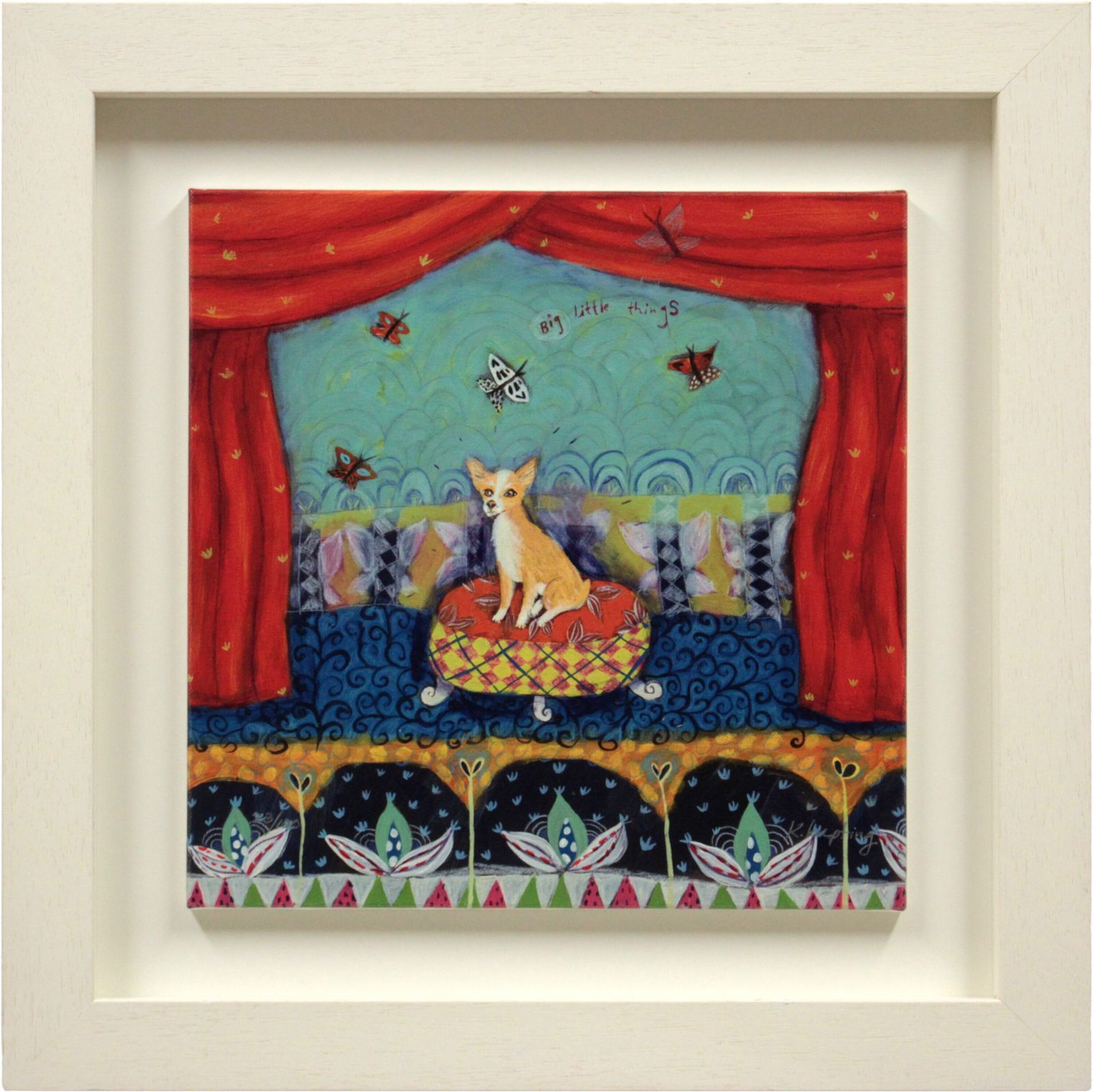 風景画「光彩の桜」 painterTMK 真筆 油絵風景画 自然