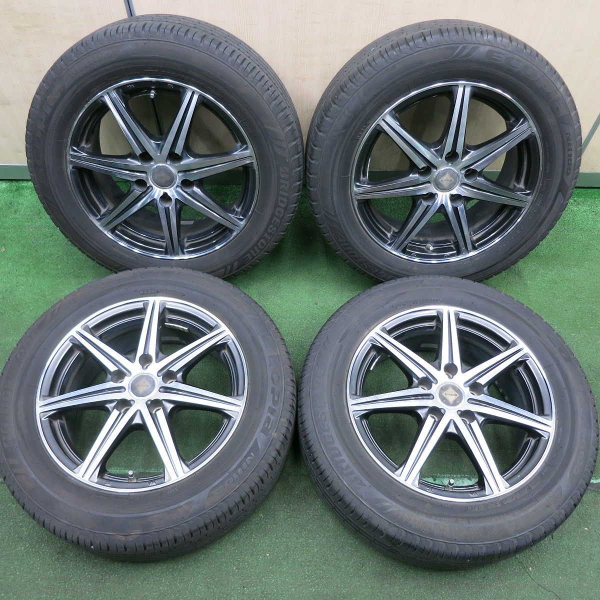 *送料無料* バリ溝！21年！9分205/60R16 ブリヂストン エコピア NH100 RiZLEY ライツレー 16インチ PCD114.3/5H4053001HAノ