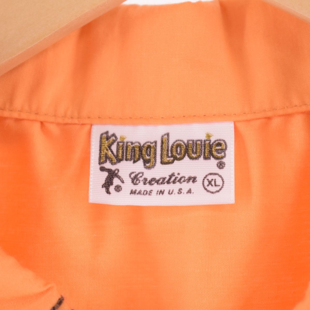 古着 70年代 キングルイ King Louie バックチェーン刺繍 ボウリング