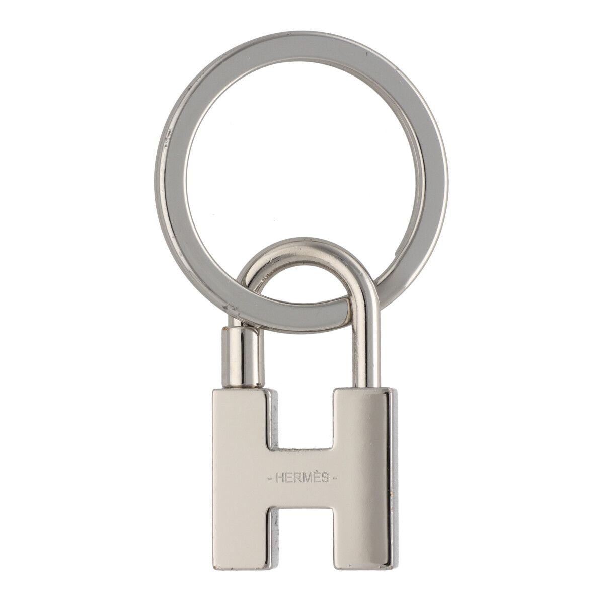 【中古】 HERMES エルメス カデナ クイズ レインボー シルバー ピンク オレンジ グリーン キーリング キーホルダー バッグチャーム 24031804 RS