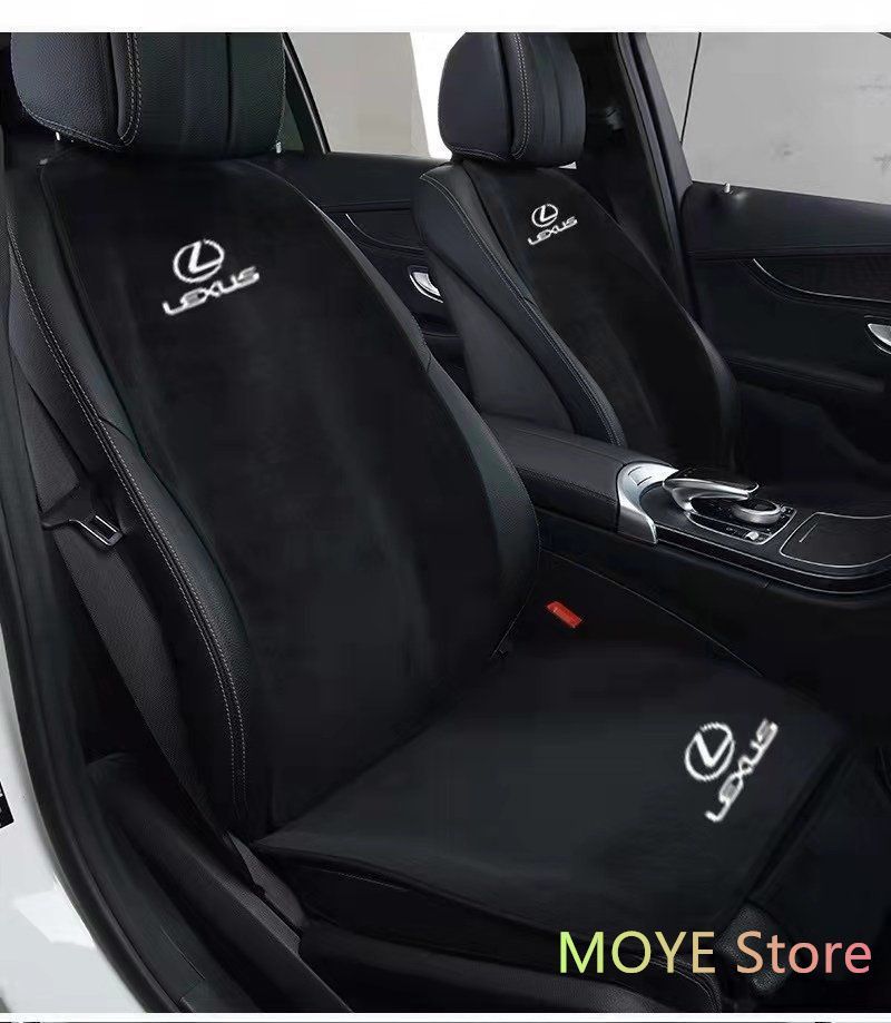 新品！レクサス LEXUS  刺繍ロゴ入り 座布団 スエード素材  シートカバーセット  ションシートカバー  座席の背もたれ  5点セット全席フルセット LS/LC/UX/NX/RX/RC/IS/GS/ES/LX/SC