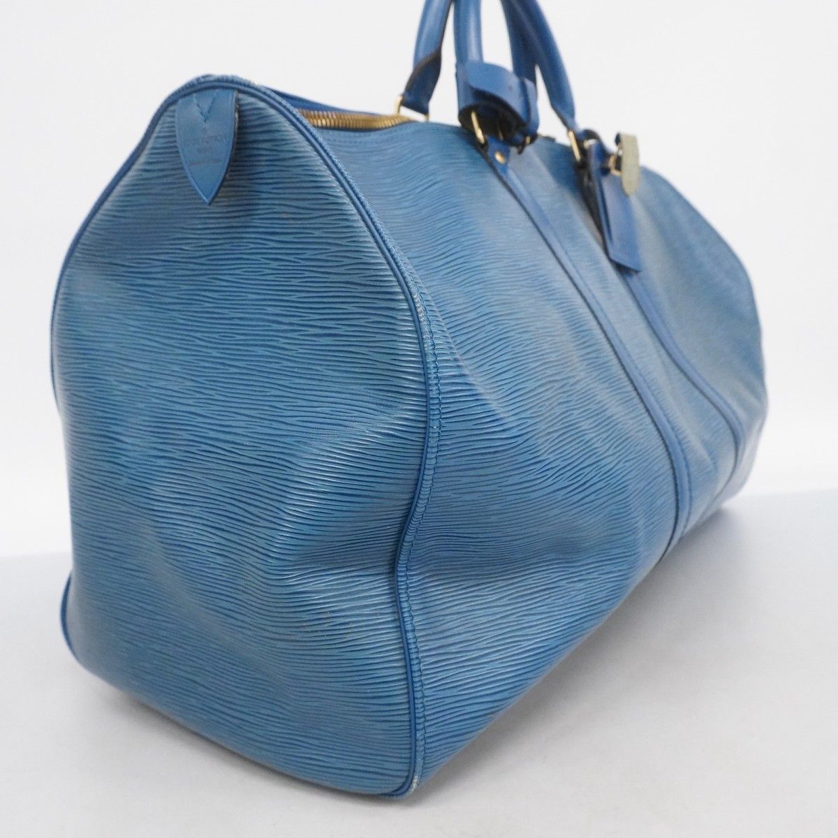 5md3959 ルイヴィトン ボストンバッグ エピ キーポル50 M42965 トレドブルー メンズ レディース ユニセックス