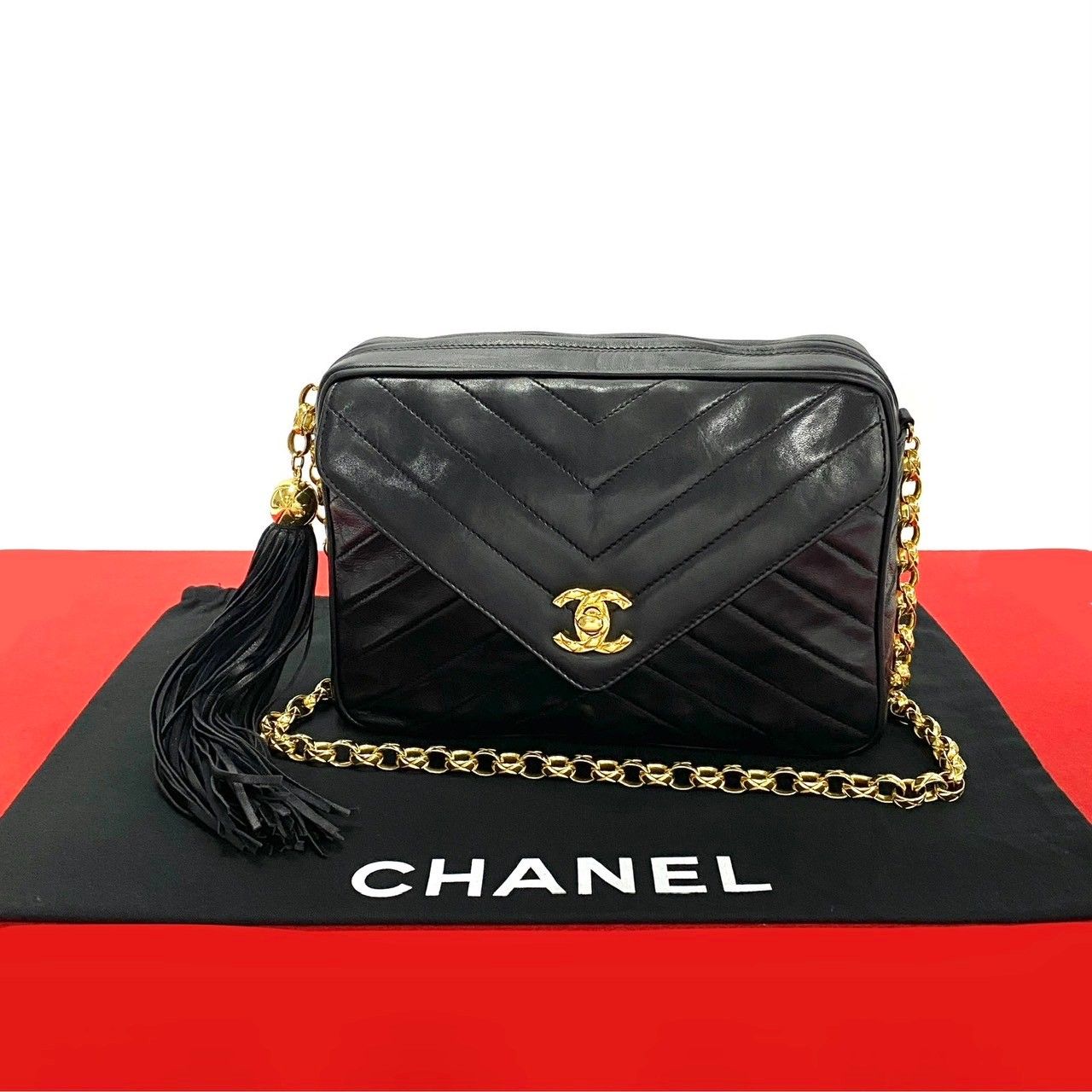 CHANEL フリンジ ココマーク ショルダーバッグ シャネル トリプルココマーク フリンジ ショルダーバッグ