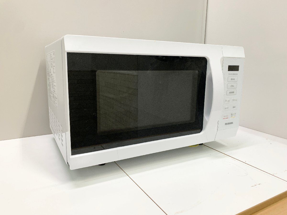 ◆IRIS OHYAMA アイリスオーヤマ 単機能レンジ 18L 電子レンジ IMB-F186-W 製 通電 済み フラットテーブル 他1114