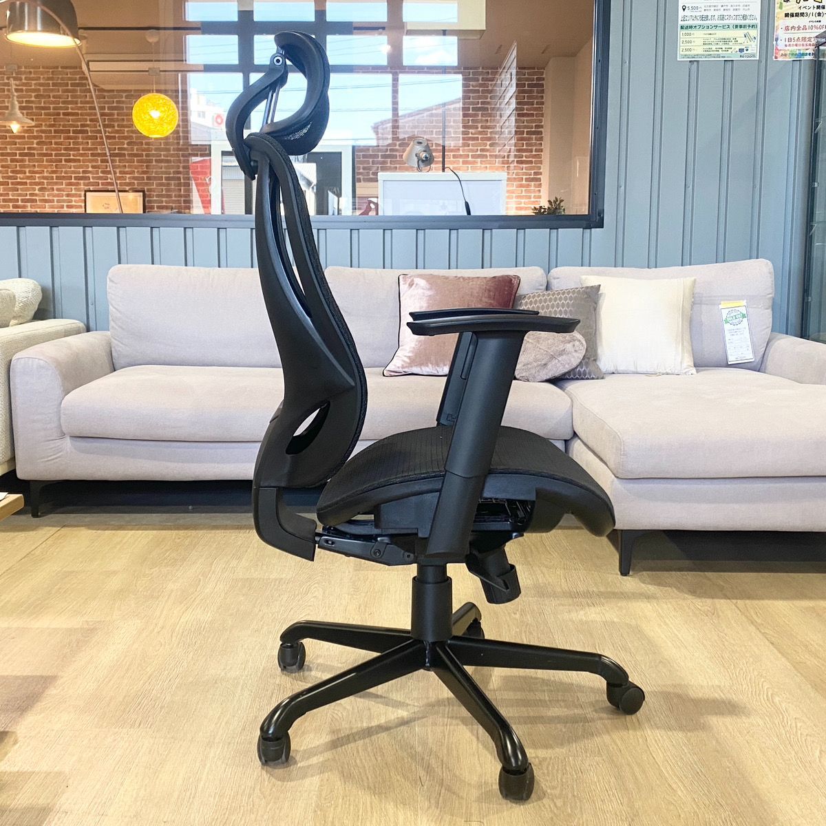 ニトリ ワークチェア クエト ブラック オフィスチェア 椅子 ニトリ